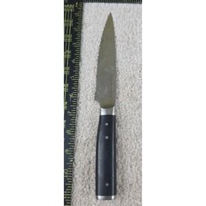 KitchenAid Steak Knife Silver Black Serrated Stainless Steel Triple Rivet